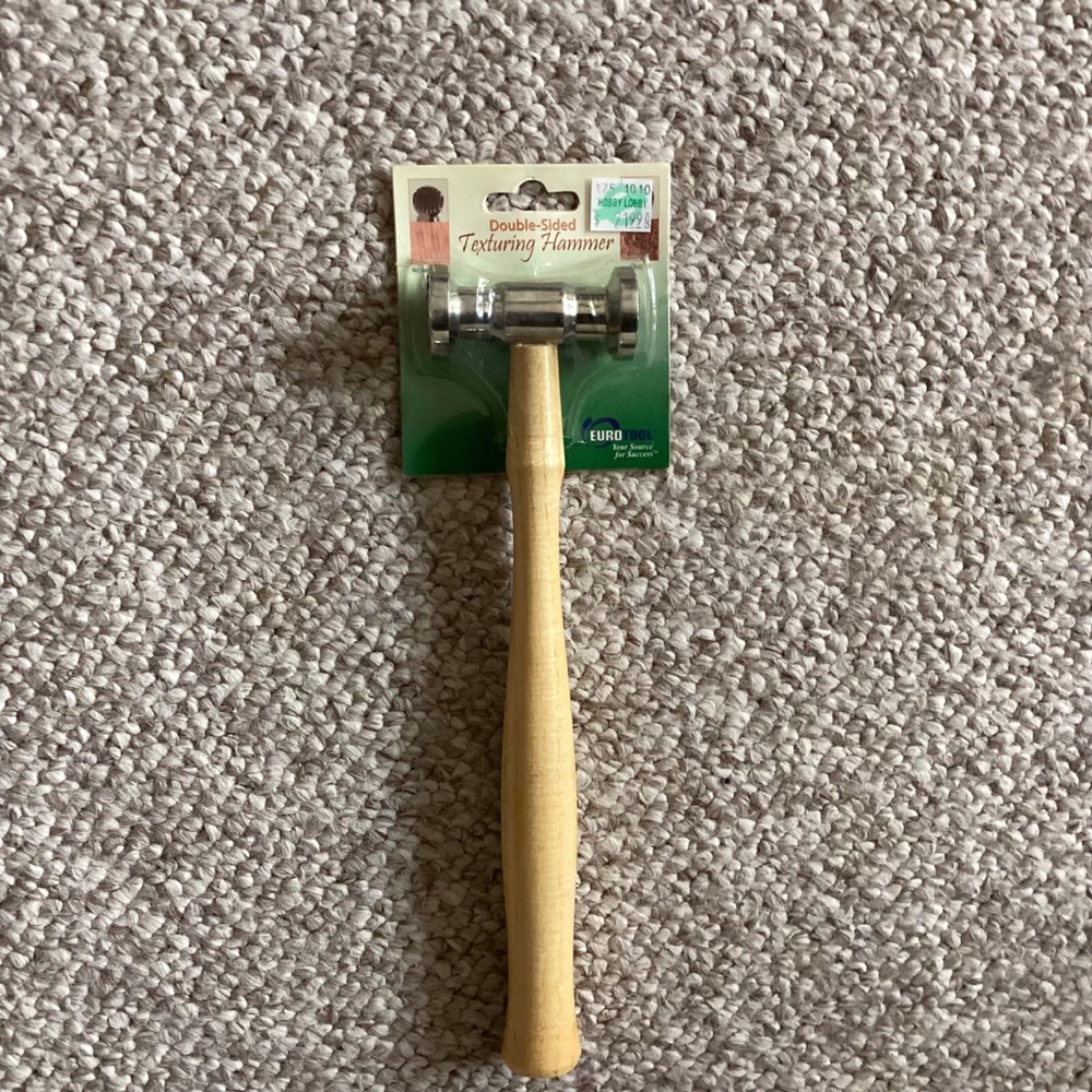 Euro tool Double Sided Texturing Hammer-Narrow Sharp Stripe & Dimples