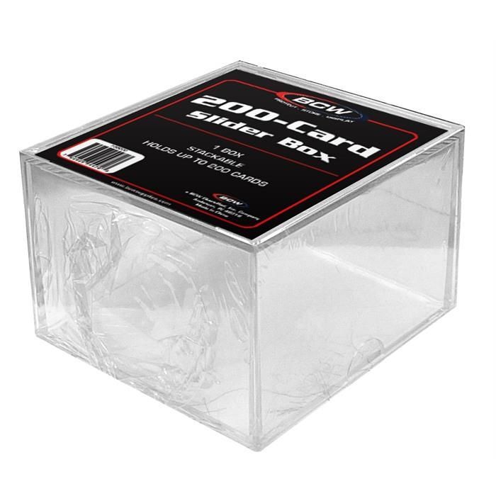 10X BCW 2-Piece Slider Box - 200 Count
