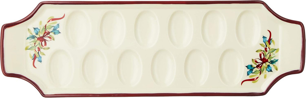 887946 Winter Greetings Deviled Egg Tray
