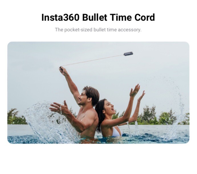 Original Insta360 Bullet Time Cord - Lightweight & Durable