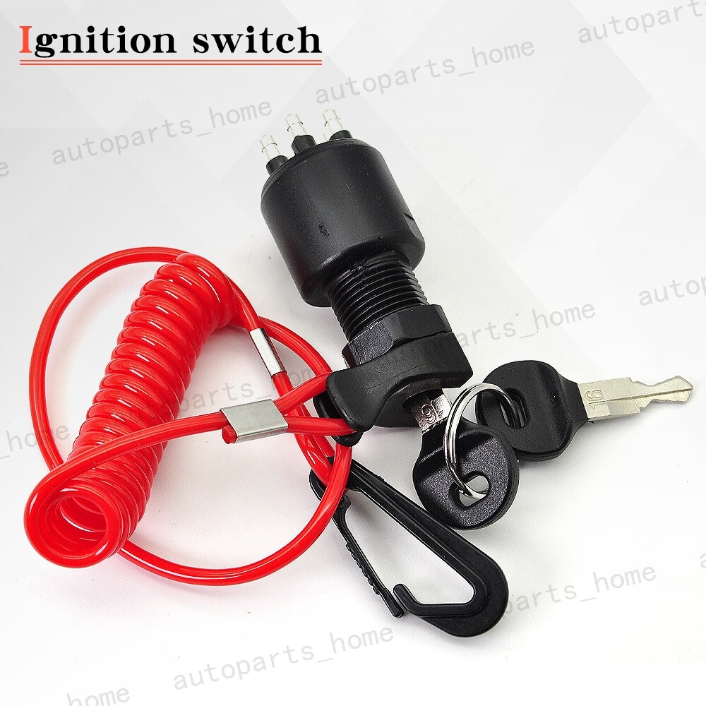 Ignition Key Switch w/Lanyard for Johnson Evinrude OMC BRP 5005801 765562 175974