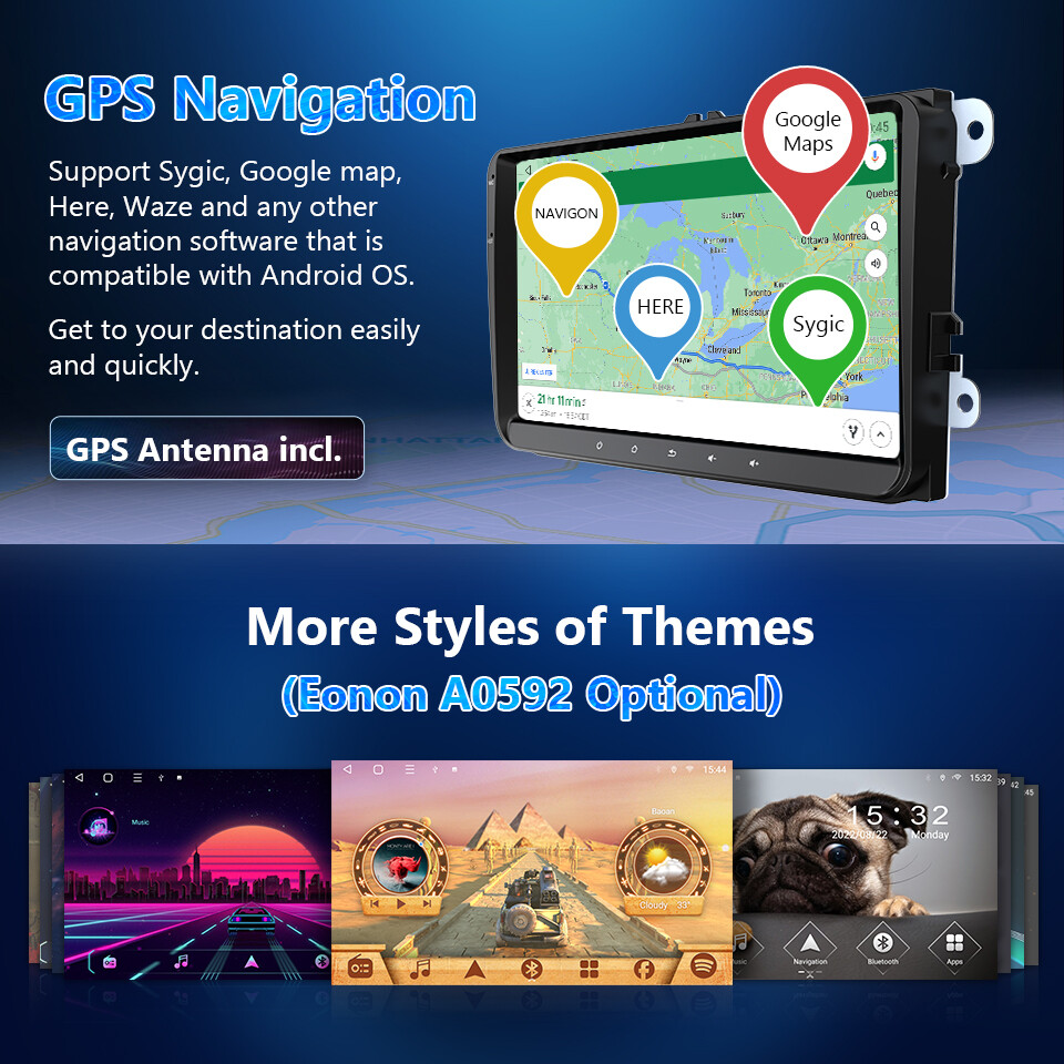 Octa Core 9" Android Car Stereo Radio CarPlay GPS DSP For VW Jetta Passat Golf 6