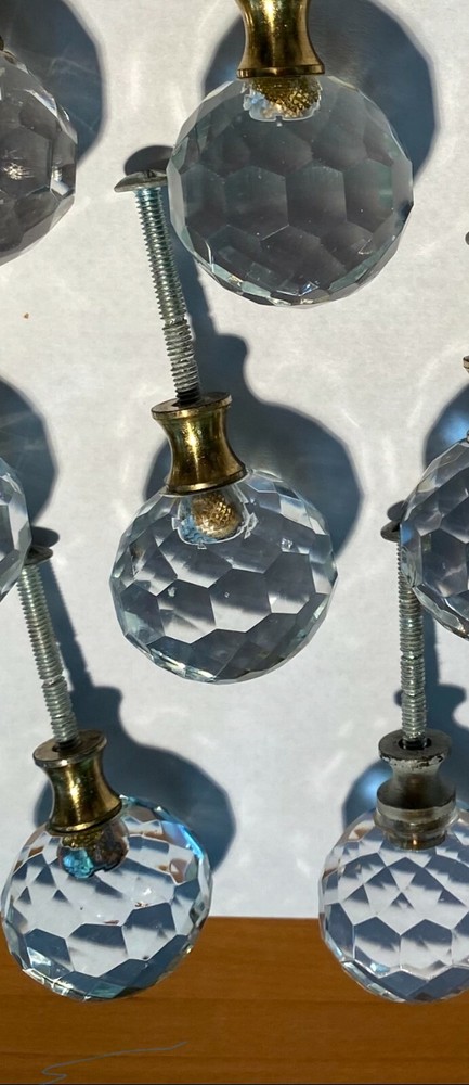 Crystal Knobs selling all 12 knobs ... VINTAGE, ALL 12 included...FREE SHIPPING