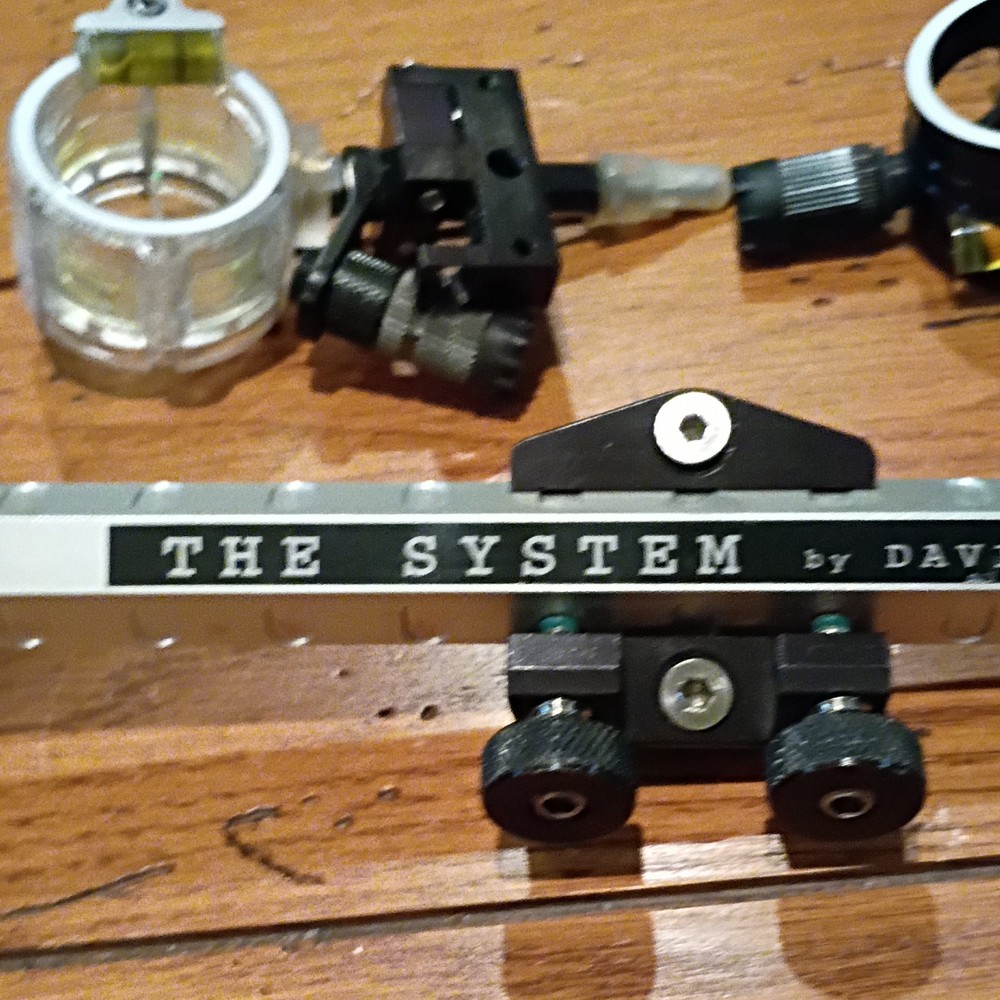 Davis The System 1-Pin Sight Pin Black Silver for Compound Bow Archery