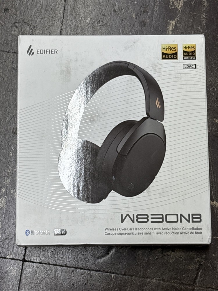 Edifier W830NB Wireless Over Ear Headphones Black