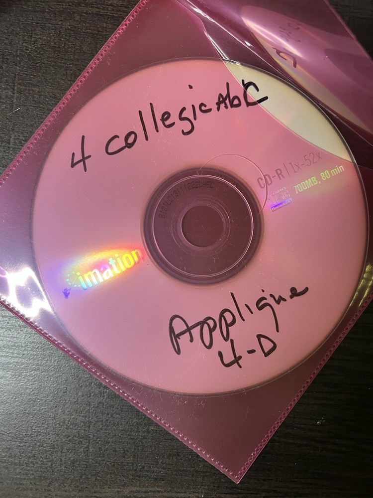 4 Collegic ABC Applique 4-D CD