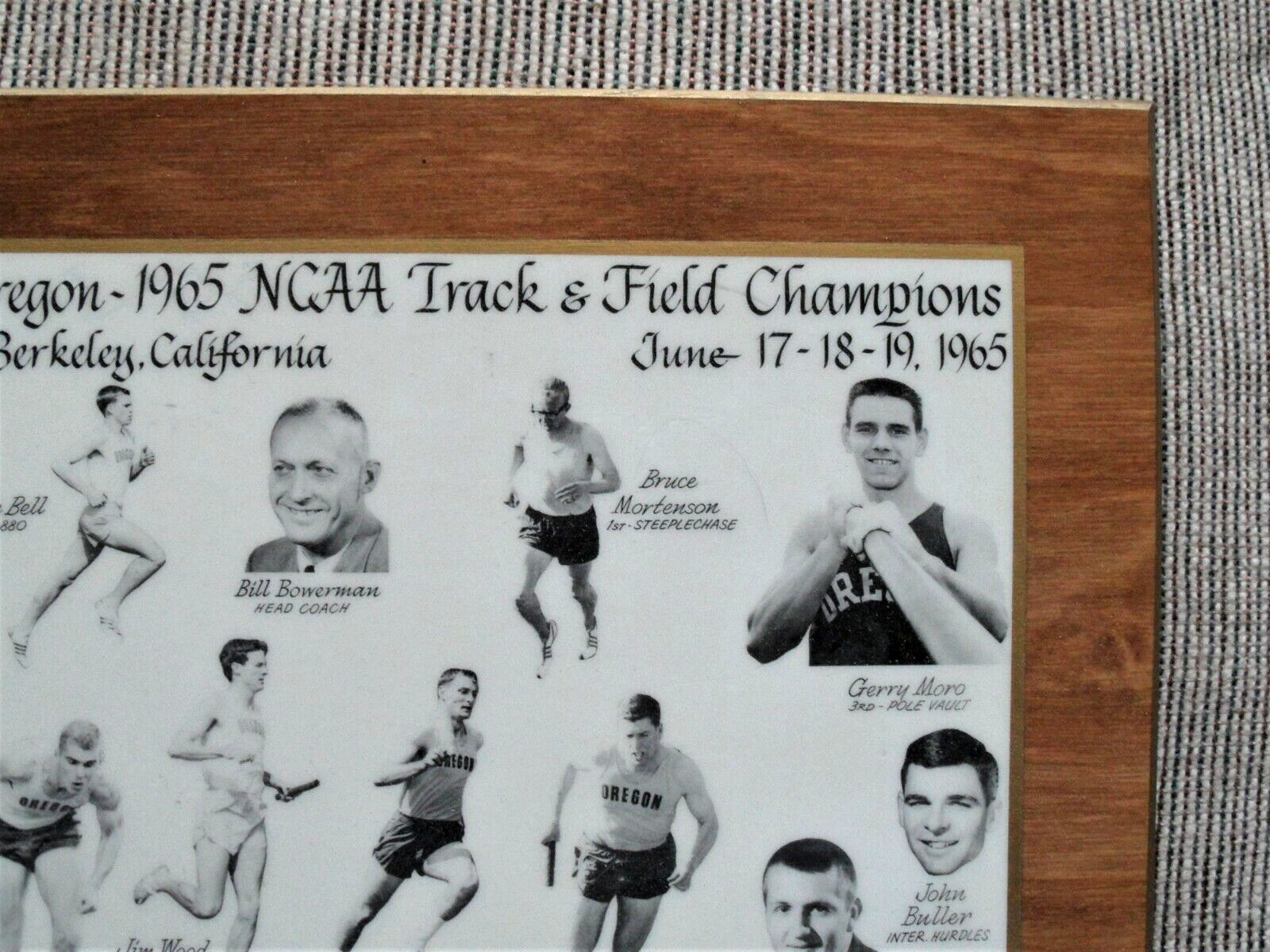 orig. 1965 NCAA Track and Field Champions Oregon Ducks *PHOTO-PLAQUE* 22 Photos