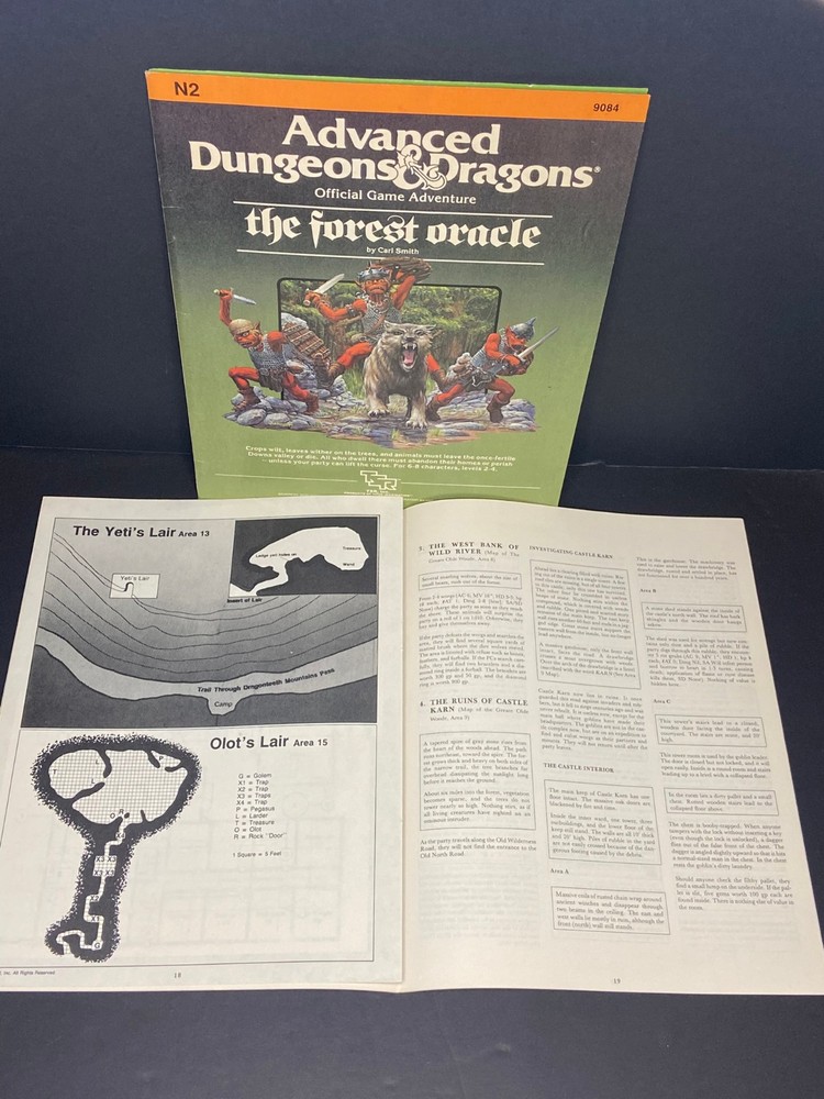 AD&D - The Forest Oracle - Module N2 - TSR 9084 - 1984 - VF