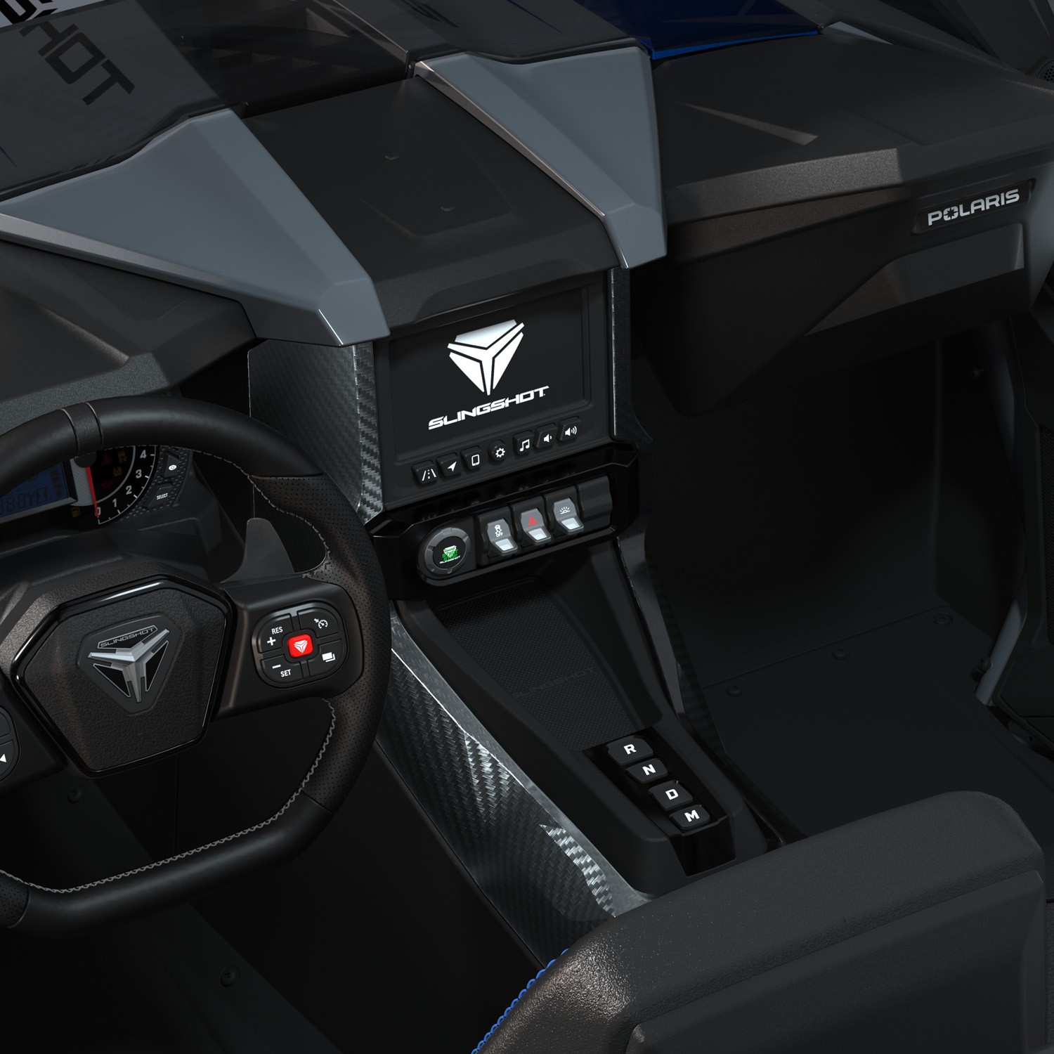 Polaris Carbon Fiber Interior Accent, for Slingshot Models - 2884789-557
