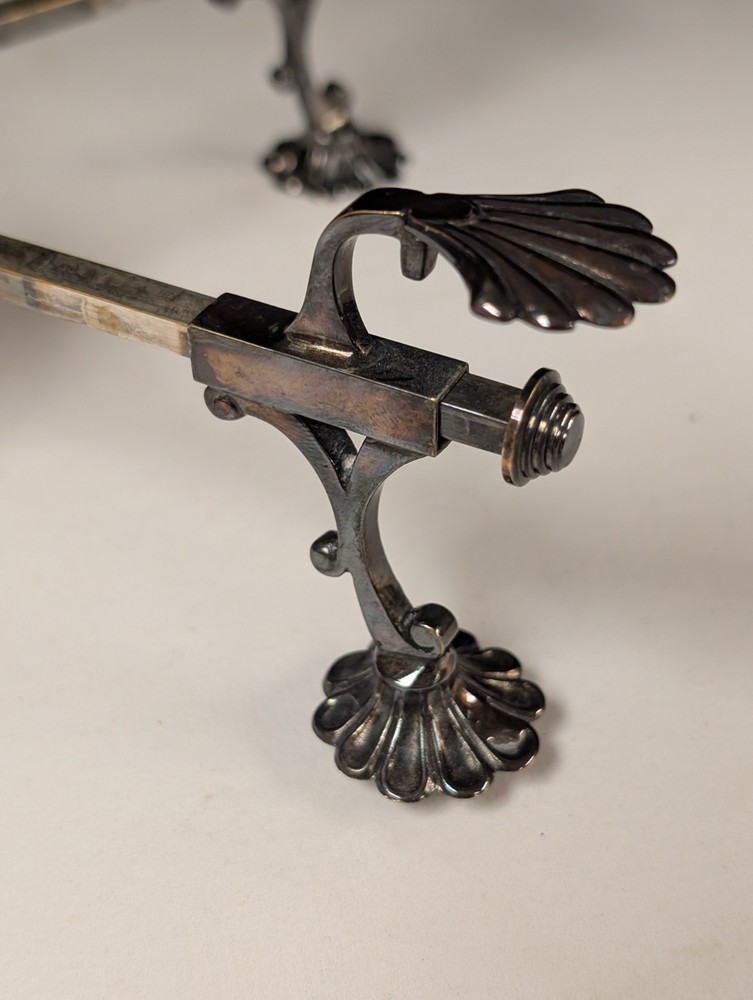 Israel Freeman & Sons IFS Ltd Sheffield Silver Trivet Cross Adjustable