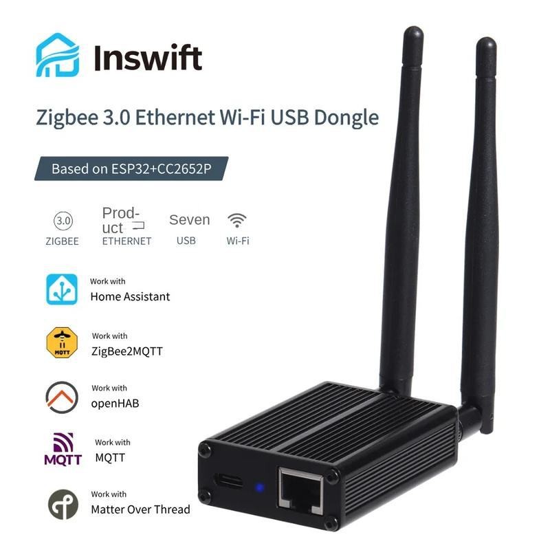 Zigbee/Thread Dongle Hub mqtt Home Assistant ETH-52P Smart Gateway