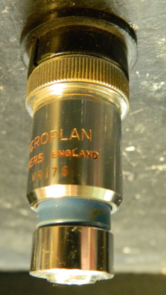 Vintage Microplan 20x / .5 Microscope Objective Lens V4176 Excellent