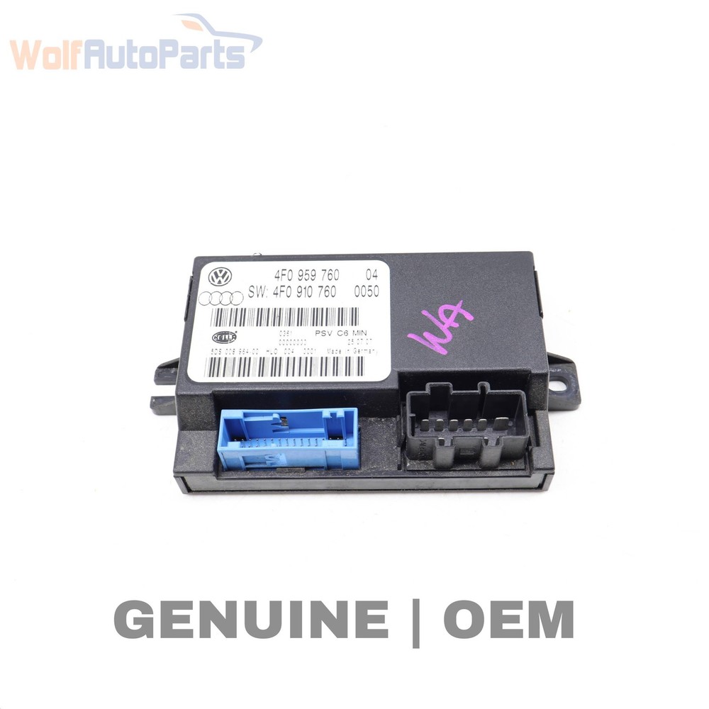 2007-2008 AUDI S6 - Front LEFT SEAT Memory Control Module 4F0959760