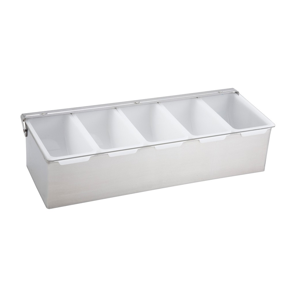 Winco CDP5 5 Section Condiment Dispenser