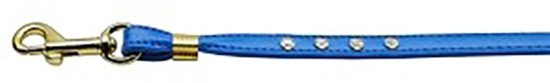 (NEW) Clear Crystal Leash Silver SILVER Hardware - 4ft (Mirage)