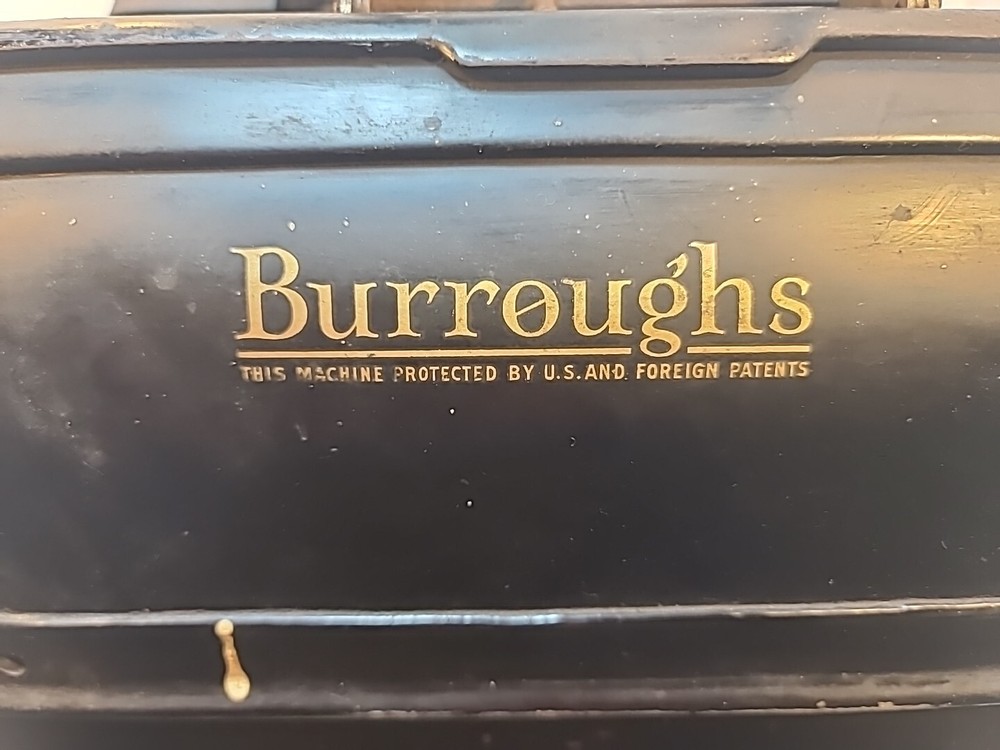 Vintage BURROUGHS ADDING MACHINE CALCULATOR HAND CRANK. No key - Untested - Rare