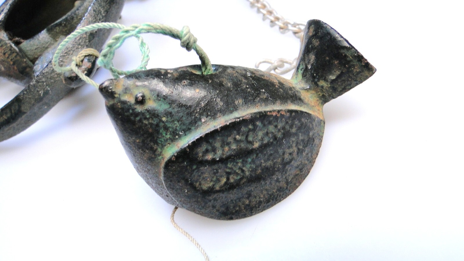 Estate Cast Iron Ornate Brass or Bronze Hanging Bells Asian Sculpture Bell Lot