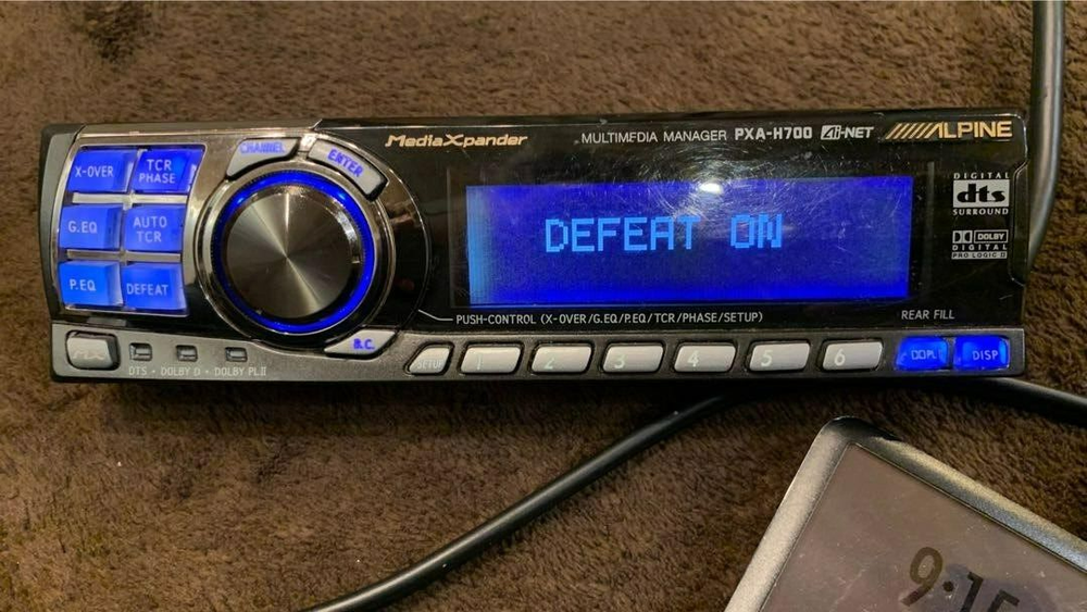 ALPINE PXA-H700 Digital Processor Set Car Audio Energization Operation Confirmed