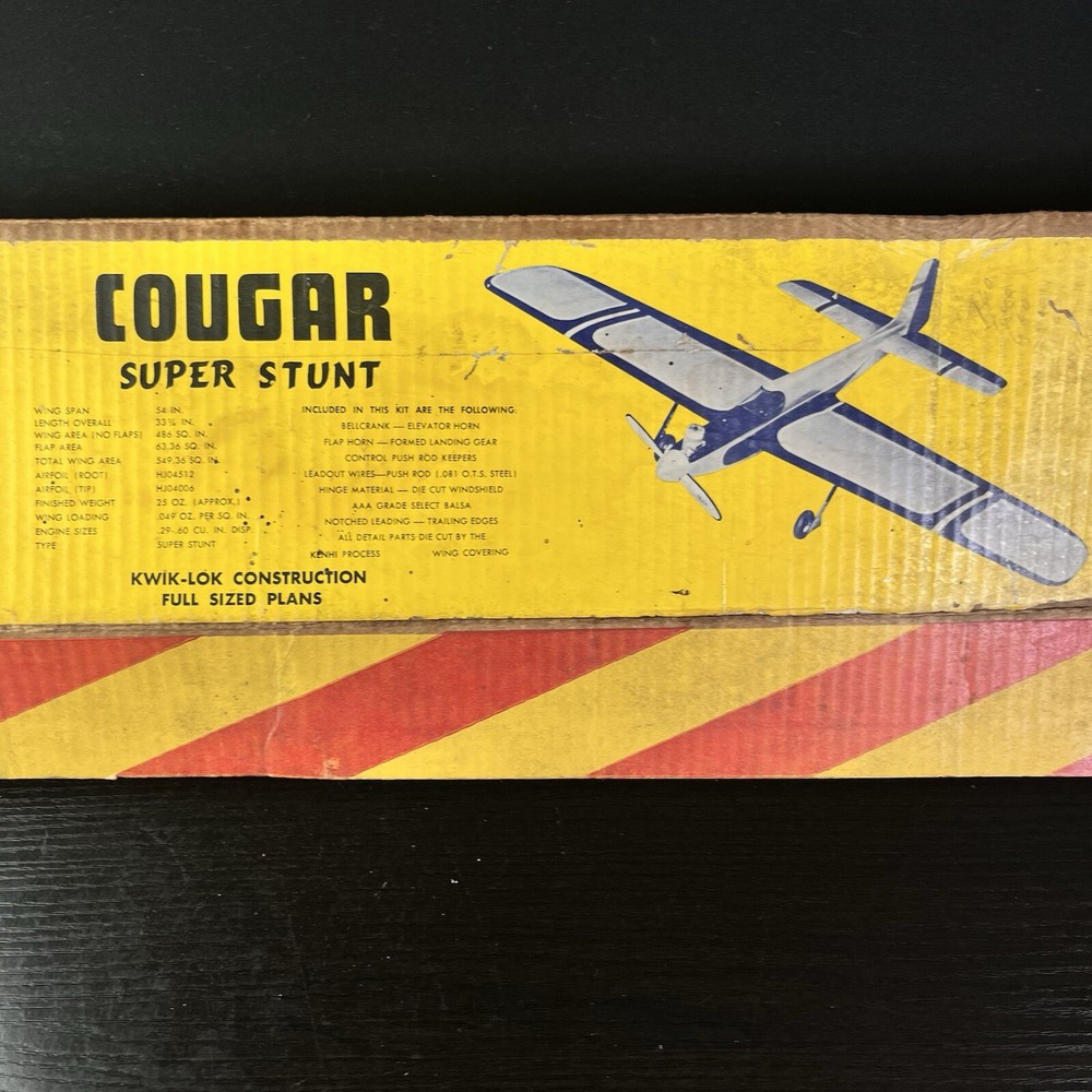 KENHI COUGAR SUPER STUNT MODEL WITH INSTRUCTIONS