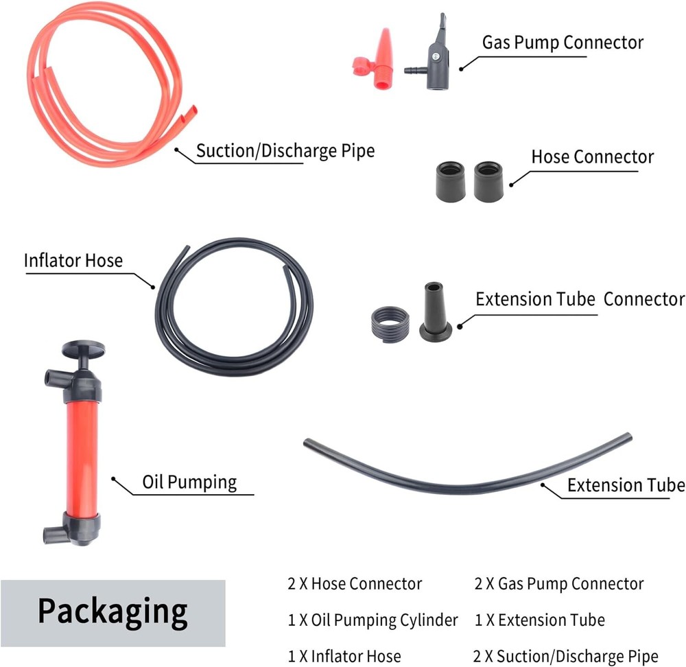 Multi-Functional 3-in-1 Siphon Pump Kit for Efficient Refueling Tasks