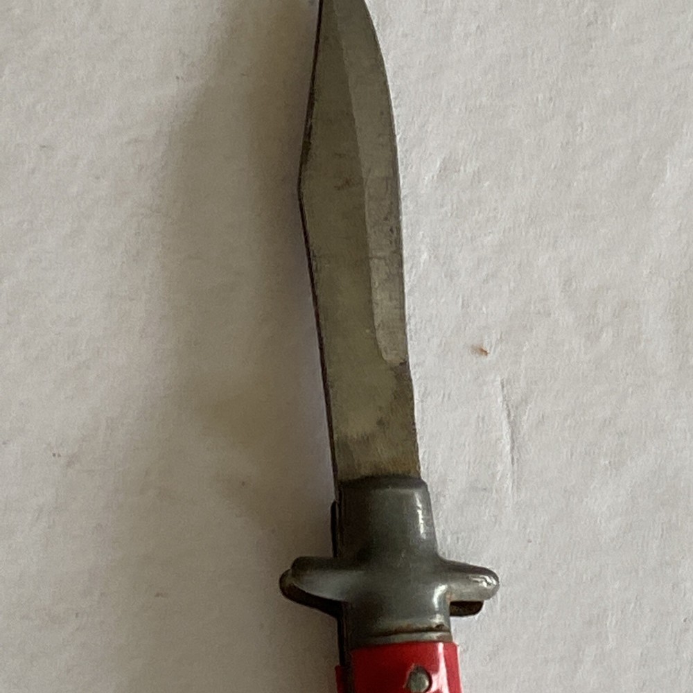 Miniature Dagger Sword Knife Red Handle Japan