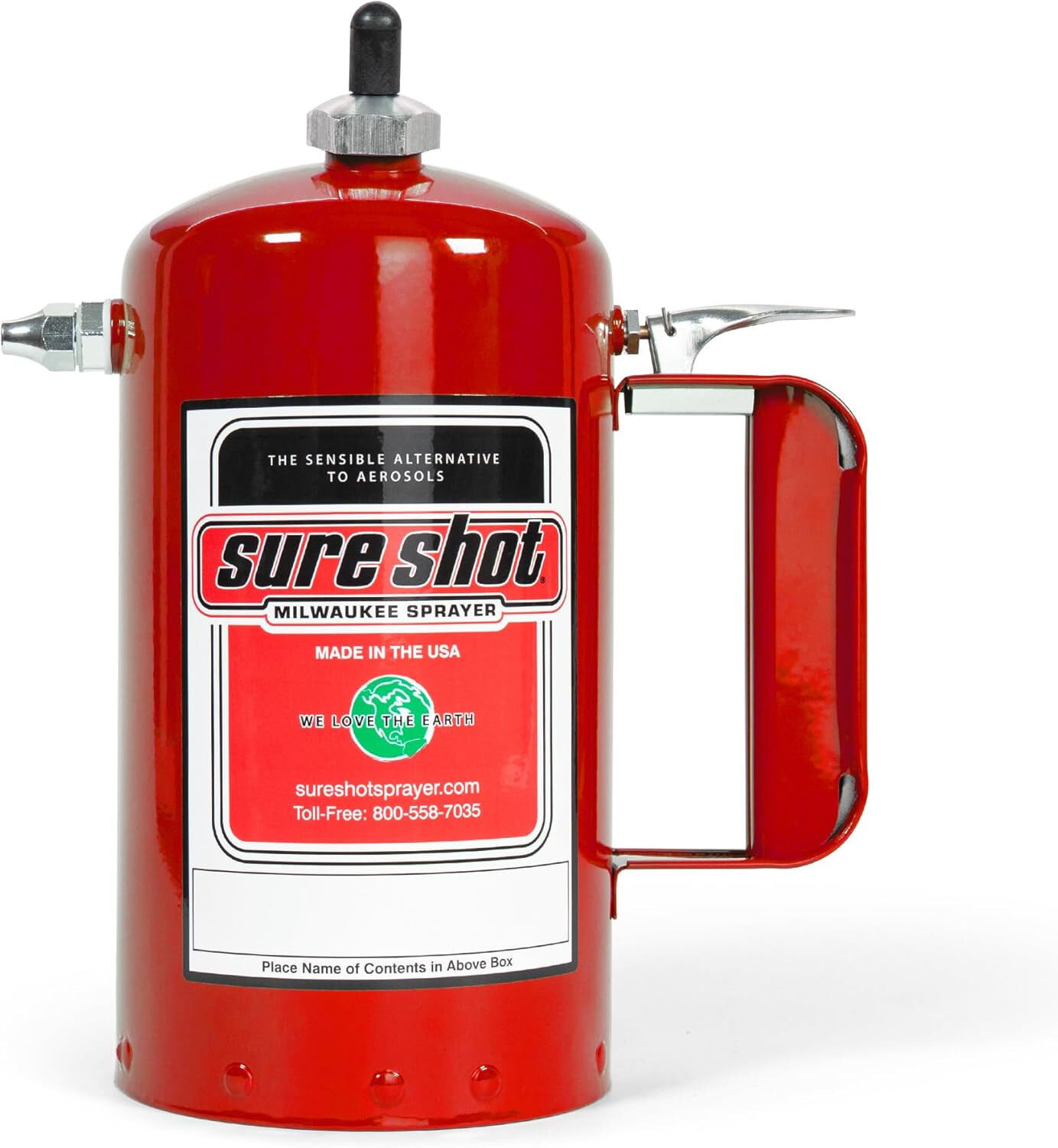 Sure Shot A1000R 1 Quart Enameled Steel Sprayer, Red