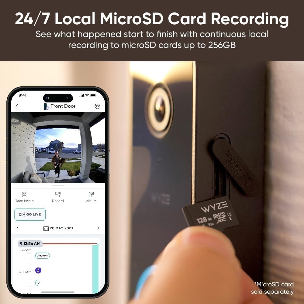 Smart 2-Way Audio Doorbell Camera Night Vision