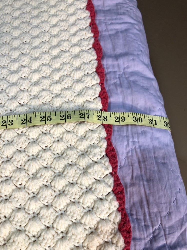 Handmade Crochet Afghan, 79x57