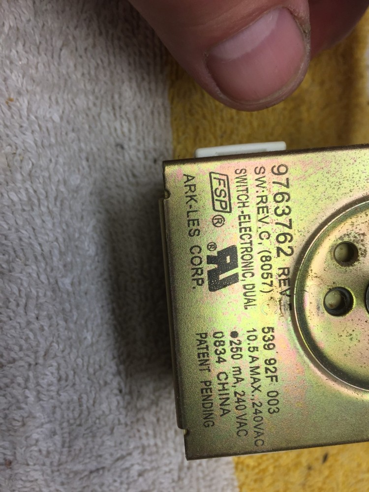 WP9763762 KITCHENAID RANGE SURFACE SWITCH PART 9763762 free shipping