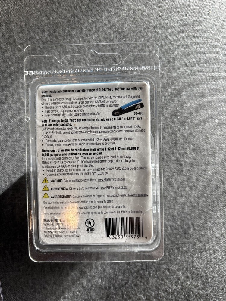 Ideal Electrical Data Cable/RJ45 LCD Wiremapper 33-855 Cat6 Rj45 25 count