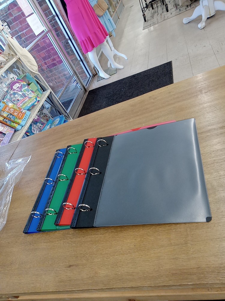 1"telescoping 3ring Binder 4pk,assorted Colors