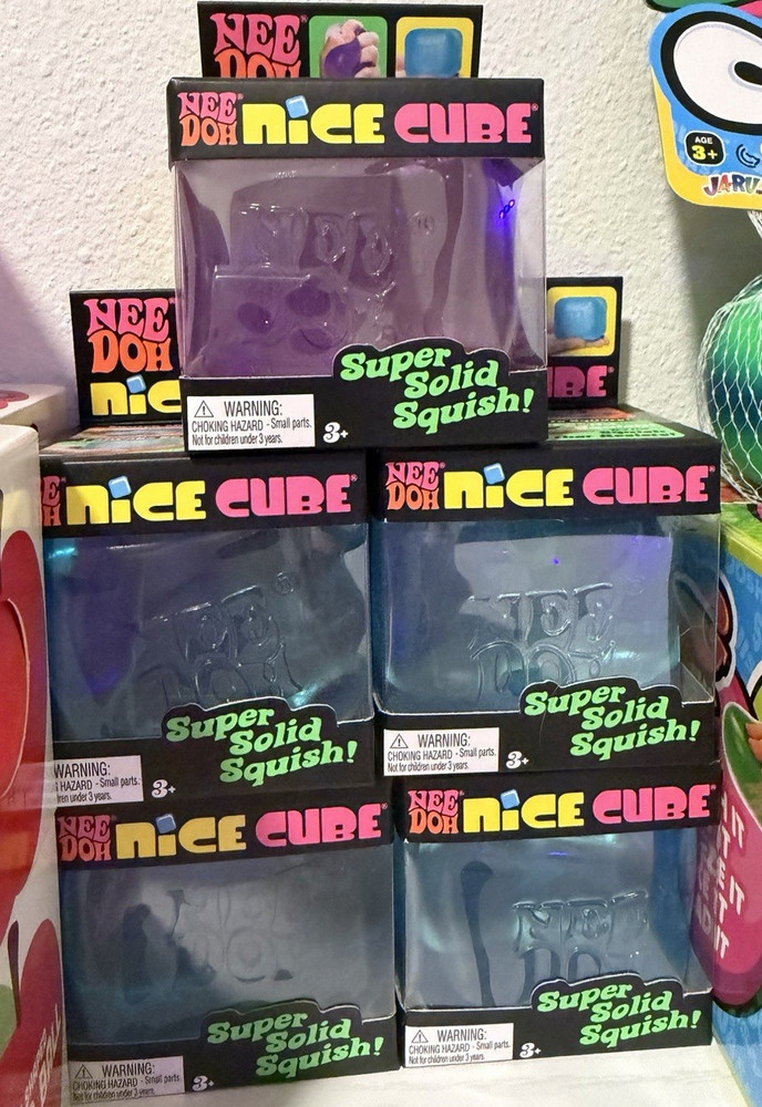 Nee Doh Super Solid Squish Squeeze Bal Sensory Toy Single Random Color