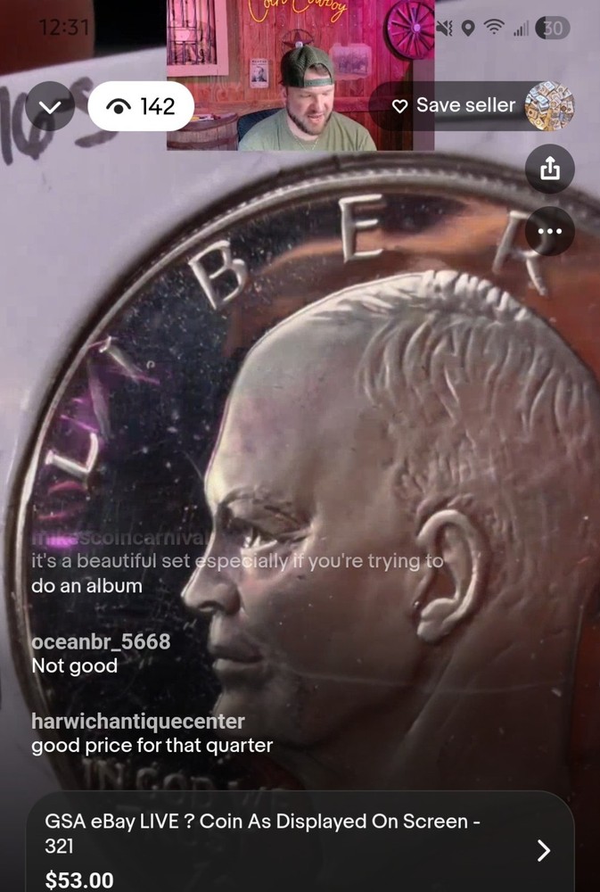 1976 s eisenhower silver dollar proof