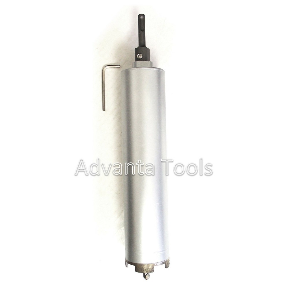 4-1/4" Dry Diamond Core Bit for Concrete with SDS Plus Adapter & Pilot Drill Bit
