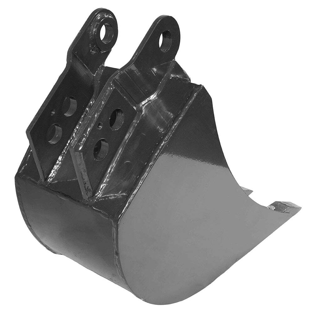 Titan Attachments 14" Front Hoe Backhoe Bucket, Replaceable Carbon Steel Teeth