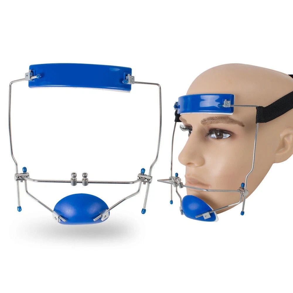 Dental Orthodontic Adjustable Reverse Face Mask Forward Pull Headgear Red/Blue