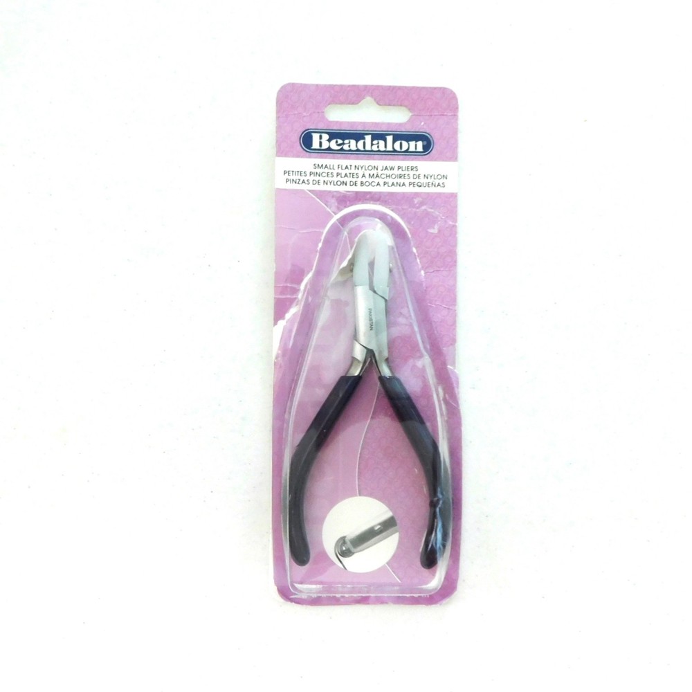 Small Flat Nylon Jaw Pliers, Beadalon Opened Package