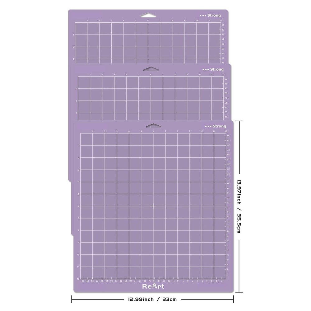 Strong Grip Cutting Mat 12x12 inch 3 Pack