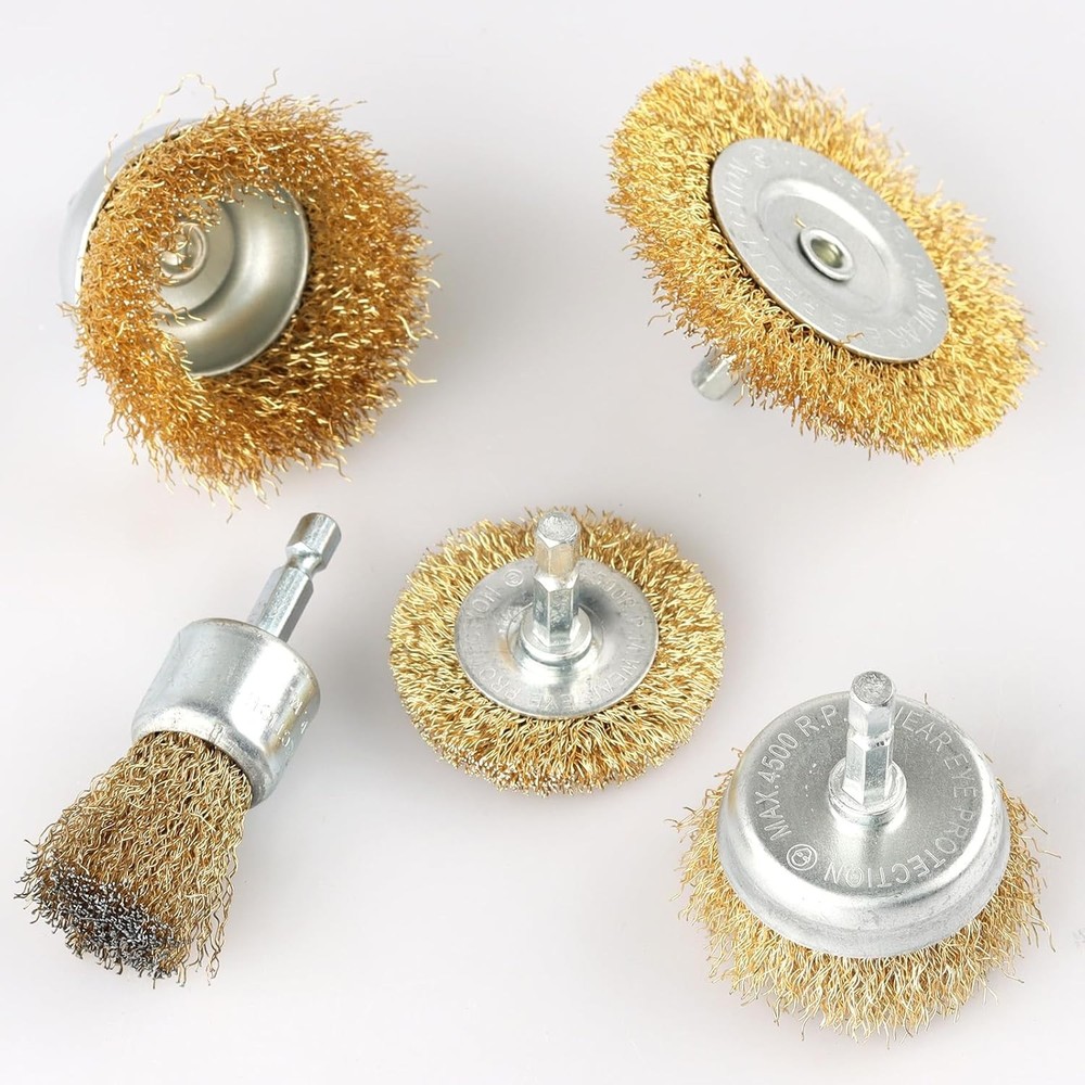 Wire Brush Set for Drill Cleaning