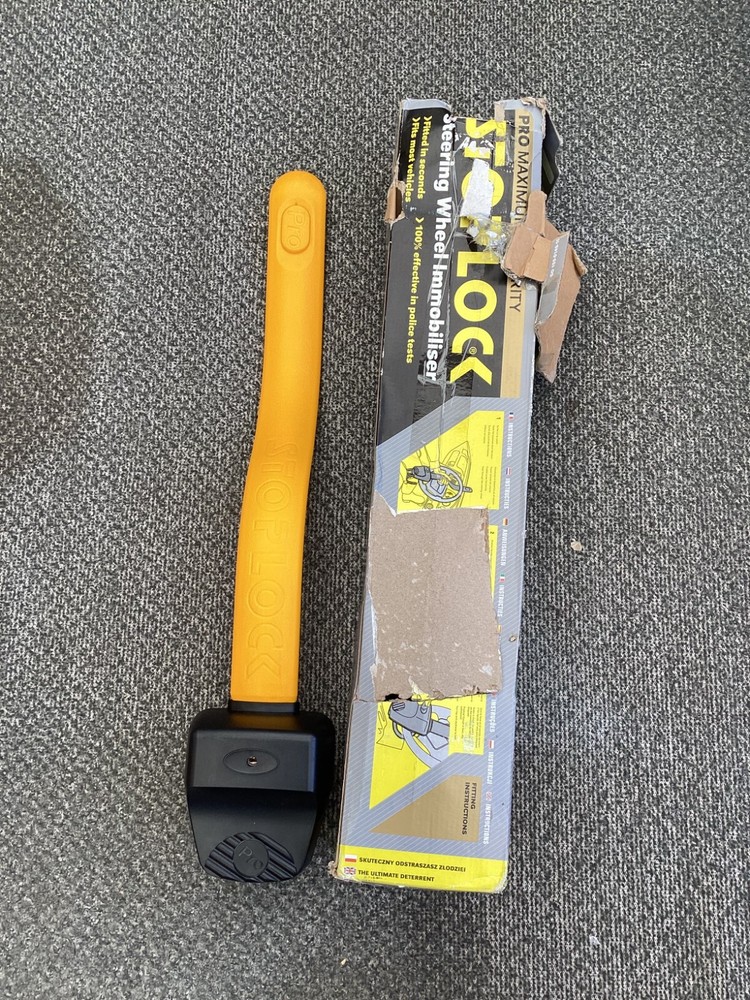 Stoplock Pro Maximum Security Steering Wheel Lock/Immobiliser NO KEYS SUPPLIED