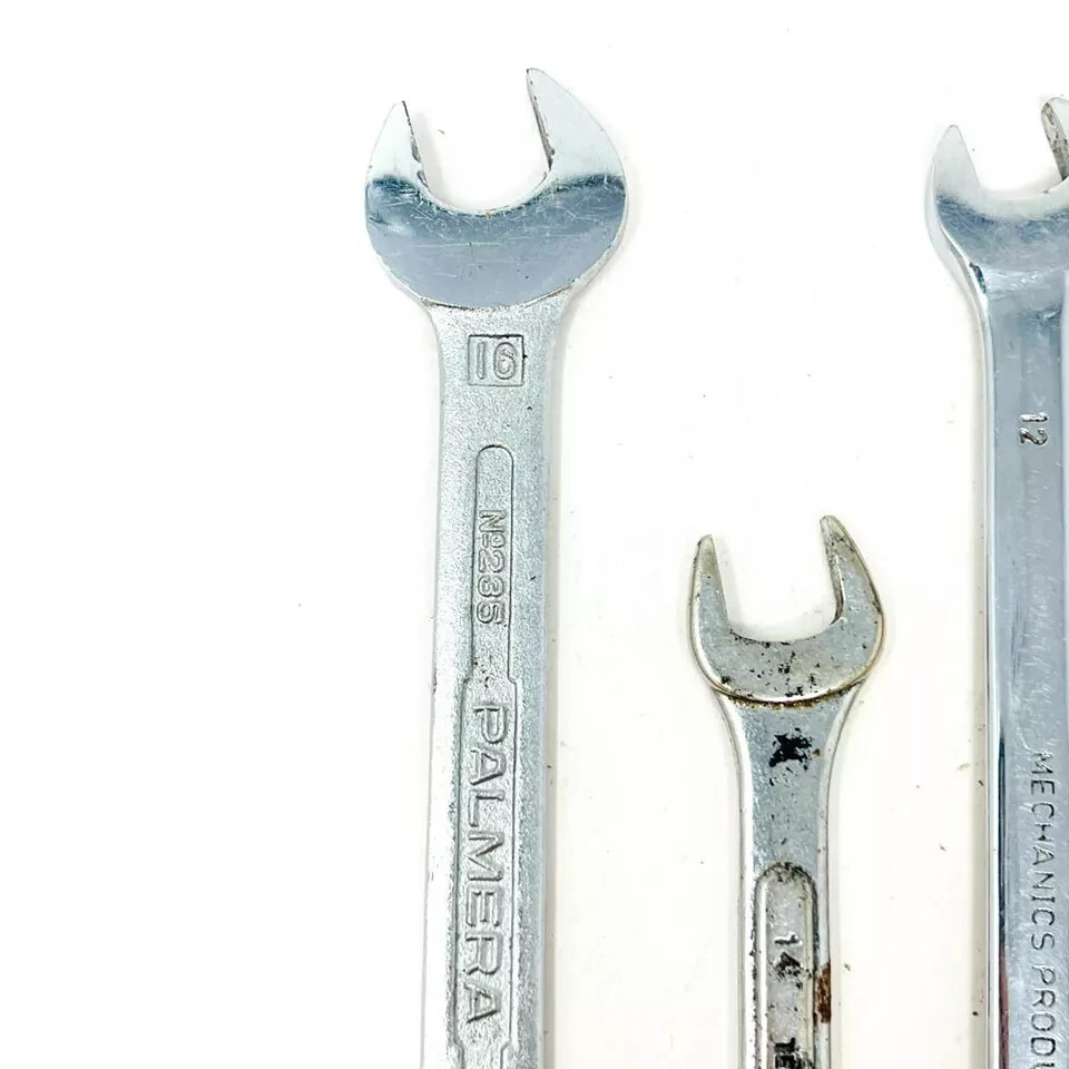 6 Pcs Palmera, Truecraft and Assorted B424B Double Ended, Combination Wrench Set