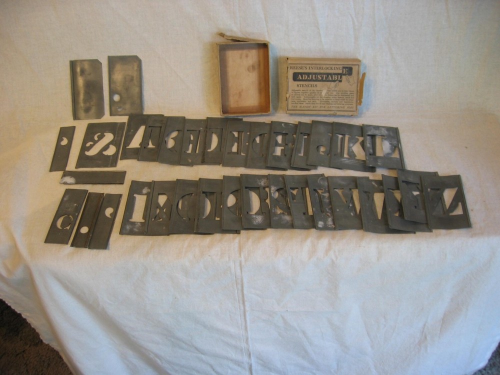vintage stencils by Reeses numbers