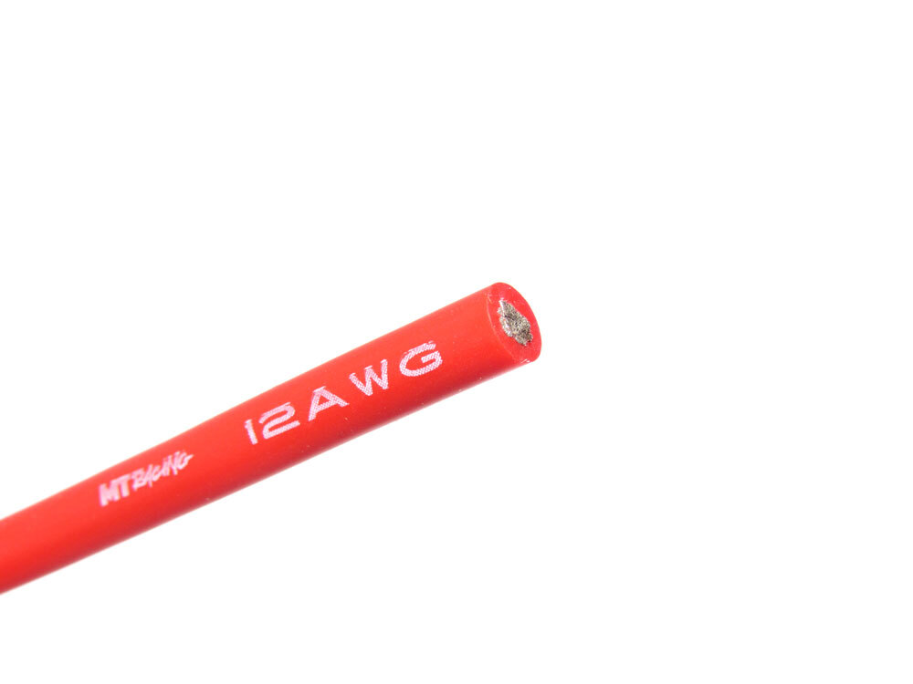 MT Racing 12awg Wire 1 Meter Red MTR1264