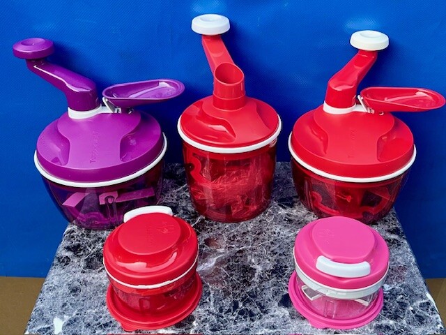 Tupperware Whip 'N Prep Mix Chef Frosting Mixer Chopper System Processor Dif.Mod
