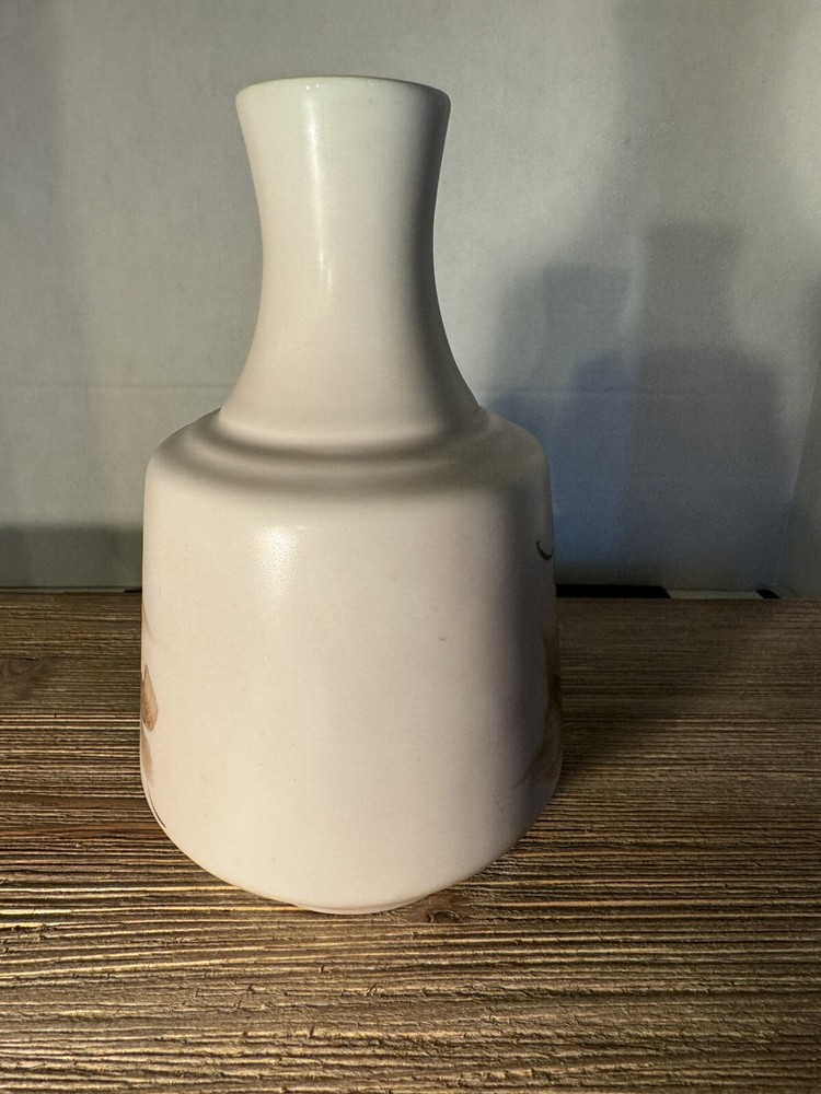 Hand painted Signed satin finish vase