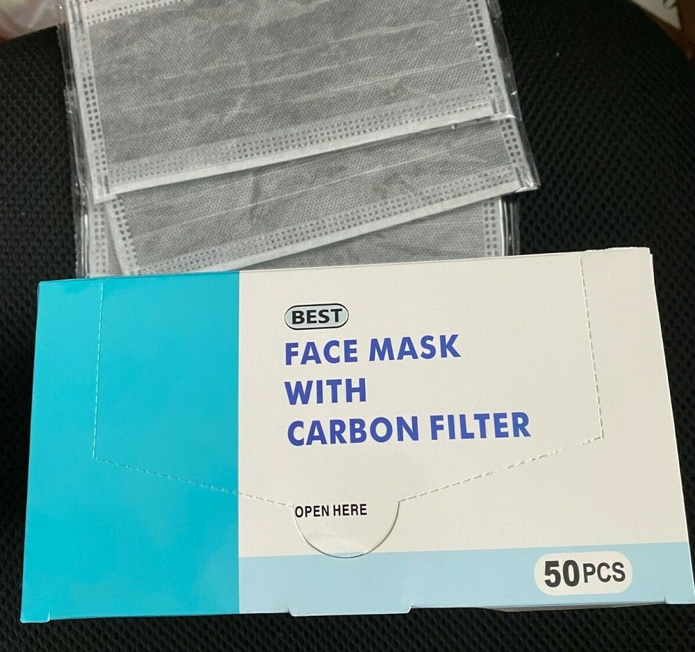 Best Face mask with carbon filter 50 pcs