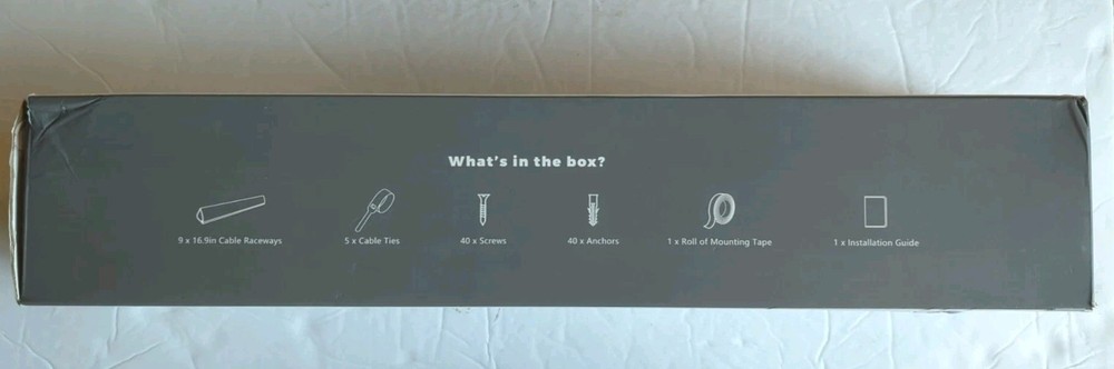 Delamu CC09 Corner Duct Cable Raceway - 152" - White