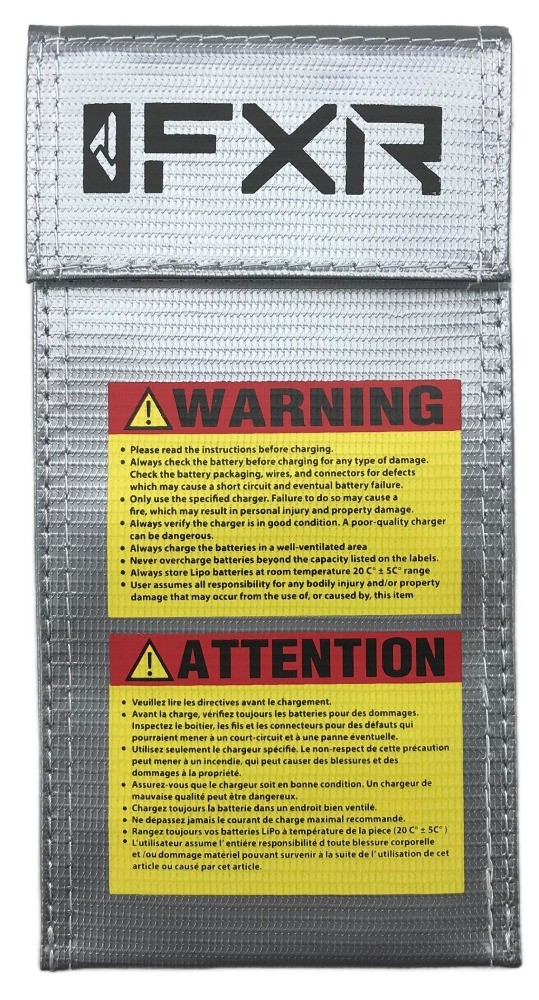 FXR Li-Poly Battery Bag Silver