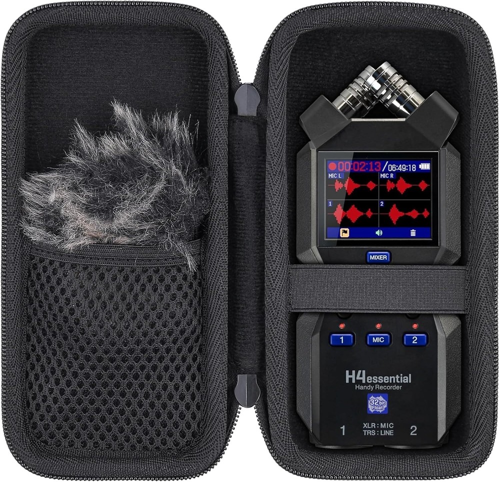 Versatile Travel Case for Zoom H4essential - Durable & Convenient Carry Handle