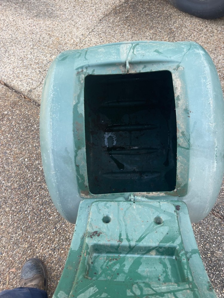 Used outdoor composte tumbler